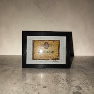 Vintage Fleurie Wine Label Art D'Agui Signature Wine Label